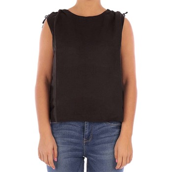 40weft Blusa ELIANA top mujer negro