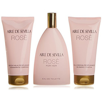 Aire Sevilla Cofres perfumes ROSE FOR HER 150ML + GEL 150ML + LOCION CORPORAL 150ML