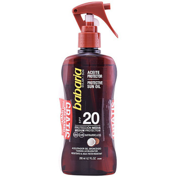 Babaria Protección solar Solar Aceite Coco Spf20 Pistola Lote 2 Pz