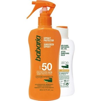 Babaria Protección solar SOLAR ALOE VERA SPF50 LECHE 200ML + AFTERSUN 100ML