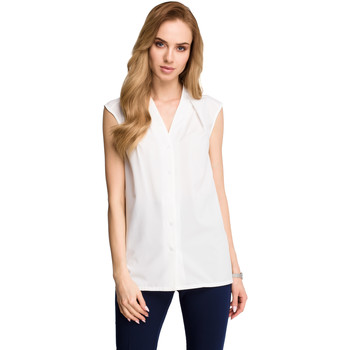 Be Blusa B102 Blazer abierto en mezcla de algodón - rojo