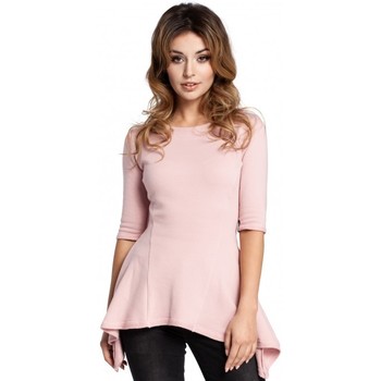 Be Blusa BK063 Cárdigan con motivo de estrellas - negro-fucsia