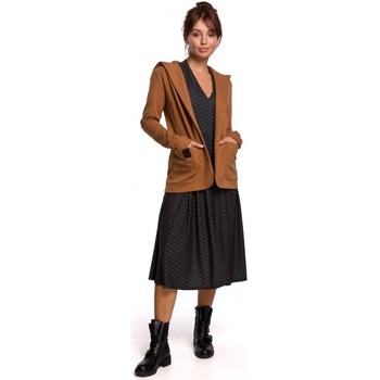 Be Chaqueta B180 Blazer con capucha en punto de algodón - caramelo