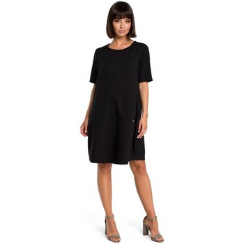 Be Jersey B082 Vestido de turno de Breezy - negro