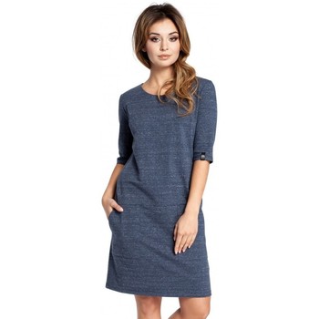 Be Vestido B033 Vestido de caja - azul marino