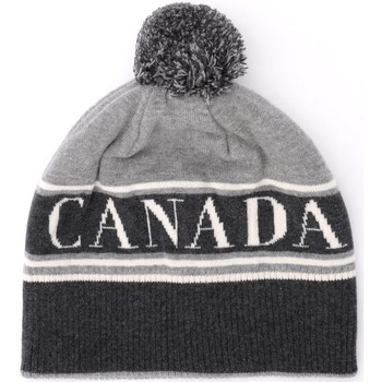 Canada Goose Gorro Gorra de lana gris con pompón