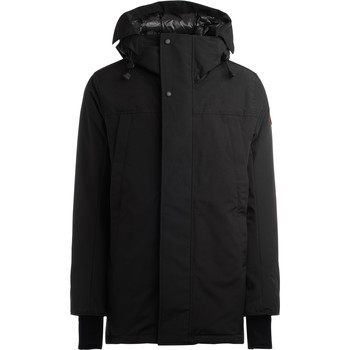 Canada Goose Parka Parka Sanford negro con capucha ajustable