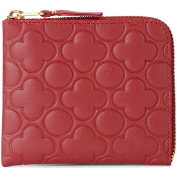Comme Des Garcons Cartera Cartera Comme des Garcons Wallet de piel roja estampada