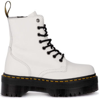 Dr Martens Botines Biker Jadon de piel blanca con maxi suela