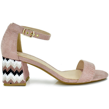 Exé Shoes Sandalias SANDALIA TACON BAJO ZIGZAG ROSA HY-157002C-A