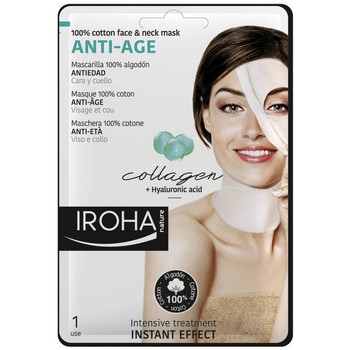 Iroha Nature Antiedad & antiarrugas ALGODON MASK FACE NECK COLLAGEN-ANTIAGE