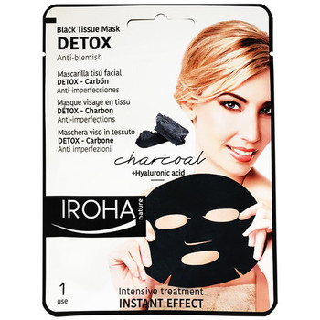 Iroha Nature Mascarillas & exfoliantes DETOX CHARCOAL BLACK TISSUE FACIAL MASK