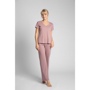 Lalupa Blusa LA014 Camiseta de algodón con cuello en V - brezo