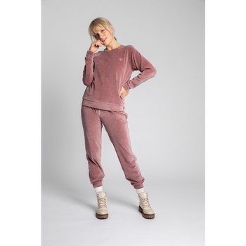 Lalupa Jersey LA011 Jersey de terciopelo con mangas de Reglan - crepé rosa