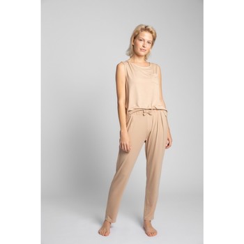 Lalupa LA025 Pantalones de pijama de viscosa - capuchino
