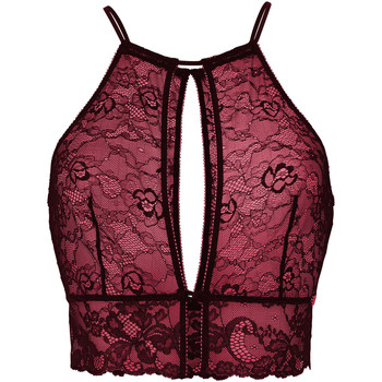 Lascana Sujetador Tapa de encaje Borgoña Perla