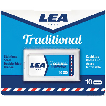 Lea Cuidado para el afeitado y antes del afeitado TRADITIONAL CUCHILLAS DOBLE FILO 10 UNIDADES