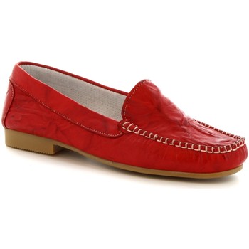 Leonardo Shoes Bailarinas 318 STROPICCIATO ROSSO FONDO GOMMA