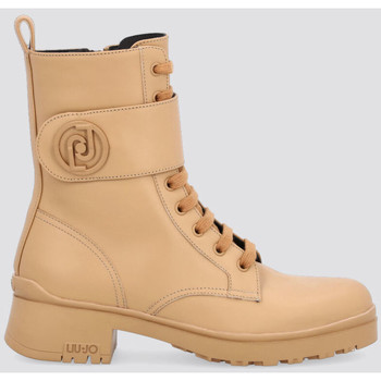 Liu Jo Botines Botas militares color nude de piel