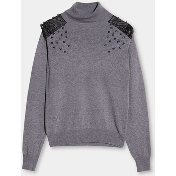 Liu Jo Jersey Jersey de cuello alto con pedrería