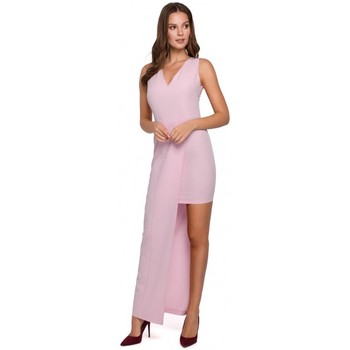 Makover Vestidos K026 Vestido largo asimétrico - lila