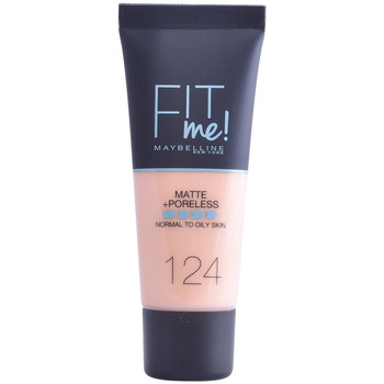 Maybelline New York Base de maquillaje Fit Me Matte+poreless Foundation 124-soft Sand