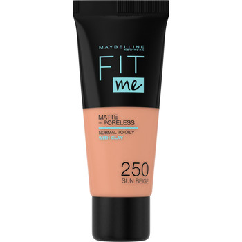 Maybelline New York Base de maquillaje Fit Me Matte+poreless Foundation 250-sun Beige