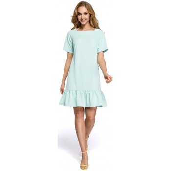 Moe Vestido M282 Vestido con volante - menta