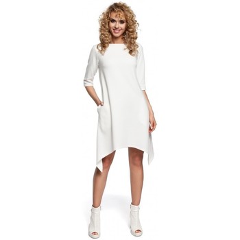 Moe Vestido M291 Vestido con dobladillo asimétrico - color crudo