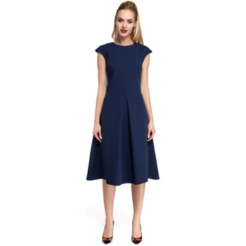 Moe Vestido M296 Vestido con pliegues invertidos - rosa