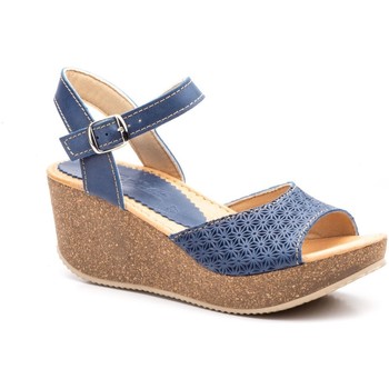 Pepe Agullo Calzados Sandalias Sandalias de piel de mujer con cuña by Pepe Agullo