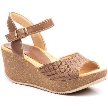 Pepe Agullo Calzados Sandalias Sandalias de piel de mujer con cuña by Pepe Agullo