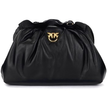 Pinko Bolso de mano Bolso Mini Chain Clutch de piel negra