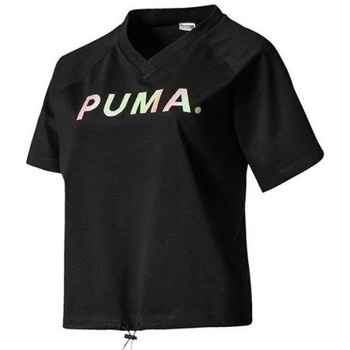 Puma Camiseta CAMISETA CHASE V NEGRO MUJER