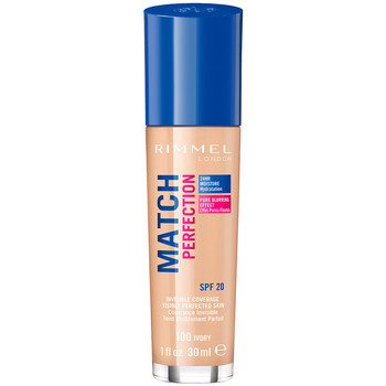 Rimmel London Base de maquillaje Match Perfection Foundation 100-ivory