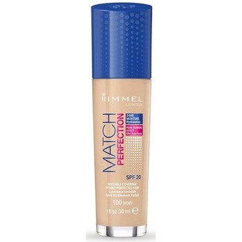 Rimmel London Base de maquillaje MATCH PERFECTION FOUNDATION 100-IVORY 30ML