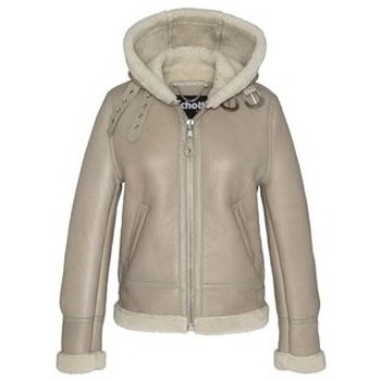 Schott Chaqueta BOMBARDIER FEMME A CAPUCHE Light beige LCW1257H