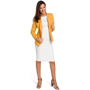 Style Chaqueta S140 Blazer a medida con cremalleras - amarillo