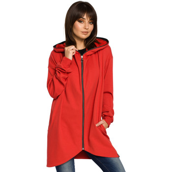 Style Jersey S133 Falda midi en forma de A - roja