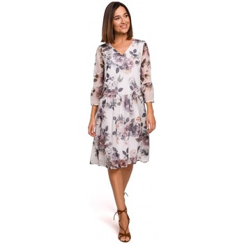 Style Vestidos S214 Vestido de gasa con cintura caída - modelo 1