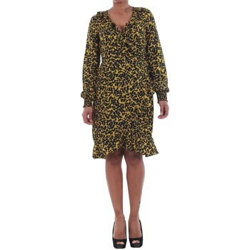 Vero Moda Vestidos 10198721 VMHENNA FIFI SMOCK L/S SHORT DRESS MANGO MOJITO/LEISE