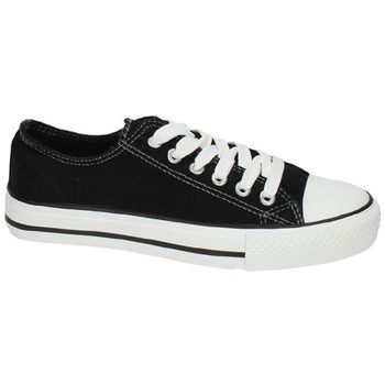 Xti Zapatillas Lona negra de mujer