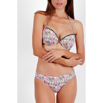 Admas Bikini Conjunto de bikini push-up 2 piezas Skin Pink FLowers