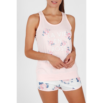 Admas La Vie En Rose Tank Top Pyjama Shorts