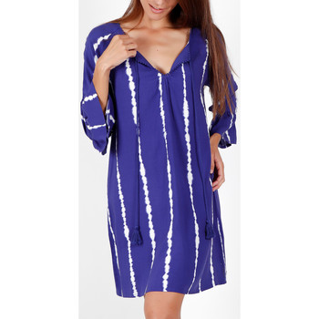 Admas Vestido Vestido de playa con mangas tres cuartos Tie And Dye