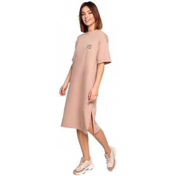 Be Vestido B194 Vestido camisero de ajuste relajado - mocca