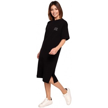 Be Vestido B194 Vestido camiseta relaxed fit - negro