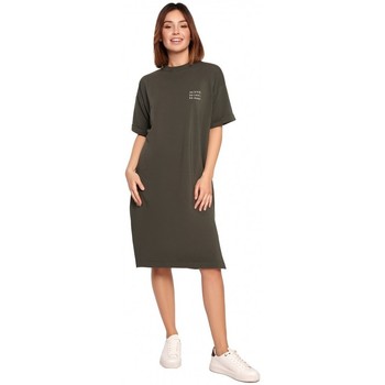 Be Vestido B194 Vestido camiseta relaxed fit - verde militar