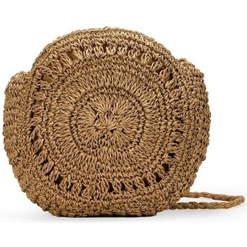 Bosanova Bandolera Bolso redondo rafia tostado
