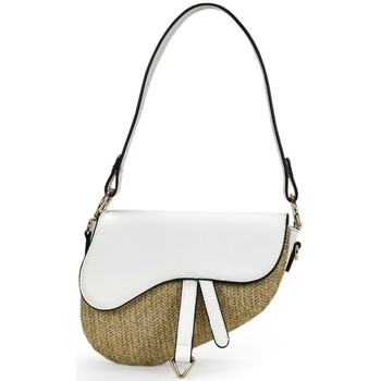 Bosanova Bolso Bolso saddle en rafia